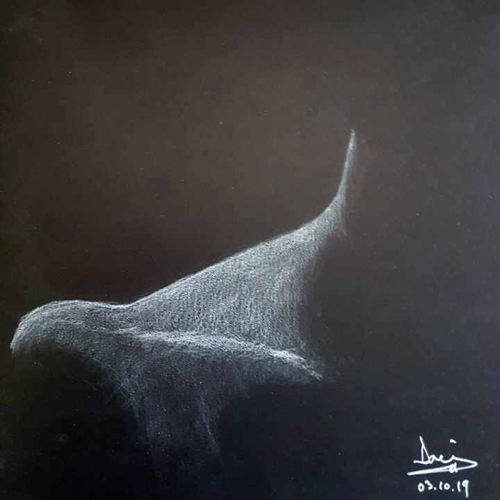 Dibujo titulada "Study, human body -…" por Daniel Darie, Obra de arte original, Lápiz