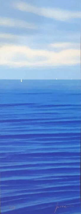 Incisioni, stampe intitolato "Blue Blue World (2)" da Daniele Fissore, Opera d'arte originale, Serigrafia