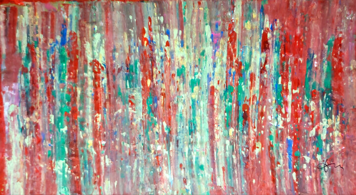 Painting titled "Abstract movement 22" by Daniel Ene, Original Artwork, Acrylic