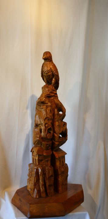 Sculpture titled "Le pèlerin" by Daniel Haran, Original Artwork