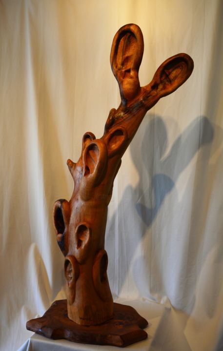 Sculpture titled "L'arbre à oreilles" by Daniel Haran, Original Artwork