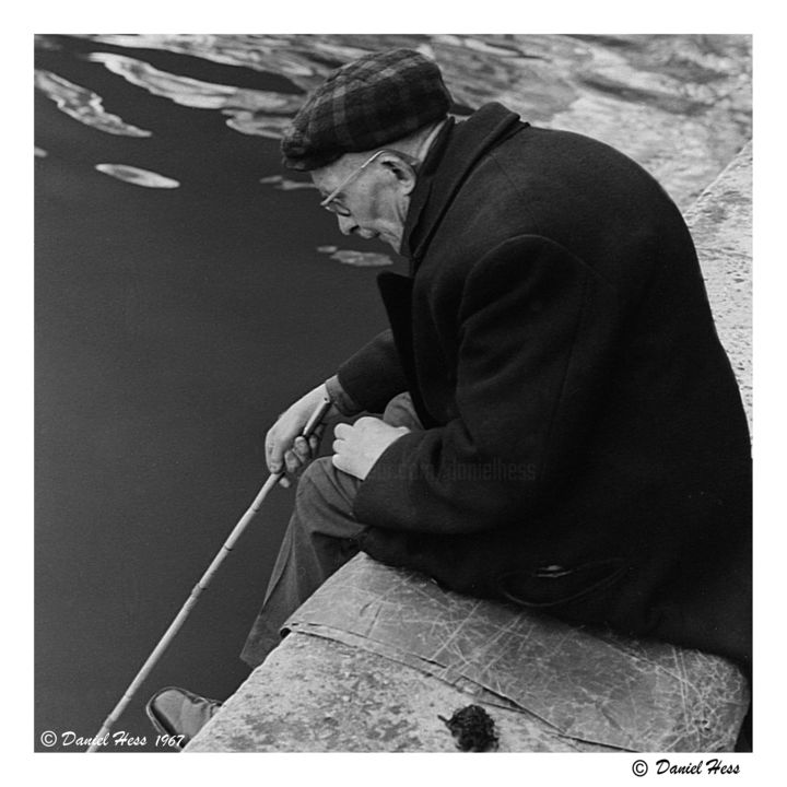 Fotografia intitulada "Quai de Seine01/196…" por Daniel Hess, Obras de arte originais