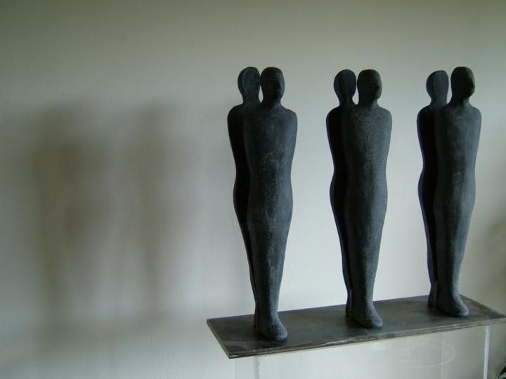 Escultura intitulada "Halves" por Daniel Janssens, Obras de arte originais