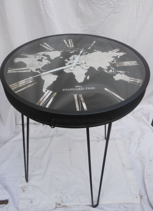Design intitulée "TABLE HAUTE" par Nanacha, Œuvre d'art originale, Meuble