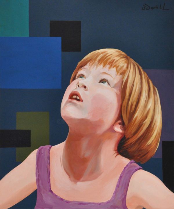 Painting titled "J'aime entendre les…" by Danielle Braillon (DANIELL), Original Artwork