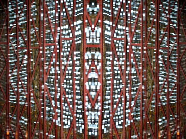 Fotografia intitolato "tenture marocaine" da Danielle Dubus, Opera d'arte originale