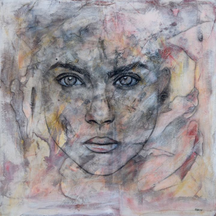Peinture intitulée "Gaia au Féminin 2" par Danielle Dumestre, Œuvre d'art originale, Acrylique Monté sur Châssis en bois