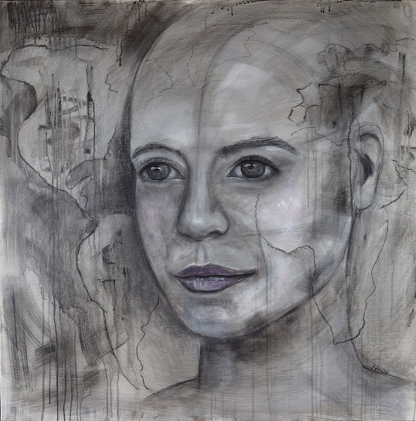 Peinture intitulée "Oubliée II" par Danielle Dumestre, Œuvre d'art originale, Acrylique