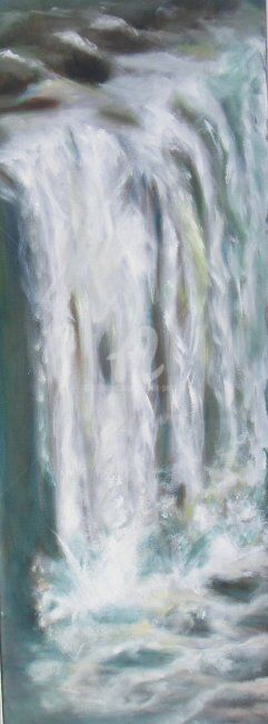 Peinture intitulée "Iguazu" par Danielle Perucca, Œuvre d'art originale, Huile