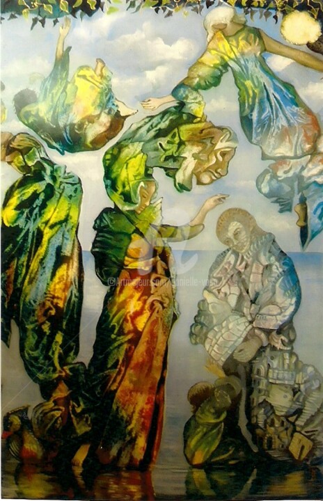Картина под названием "vasa-huile-toile-81…" - Danielle Vasa, Подлинное произведение искусства, Масло