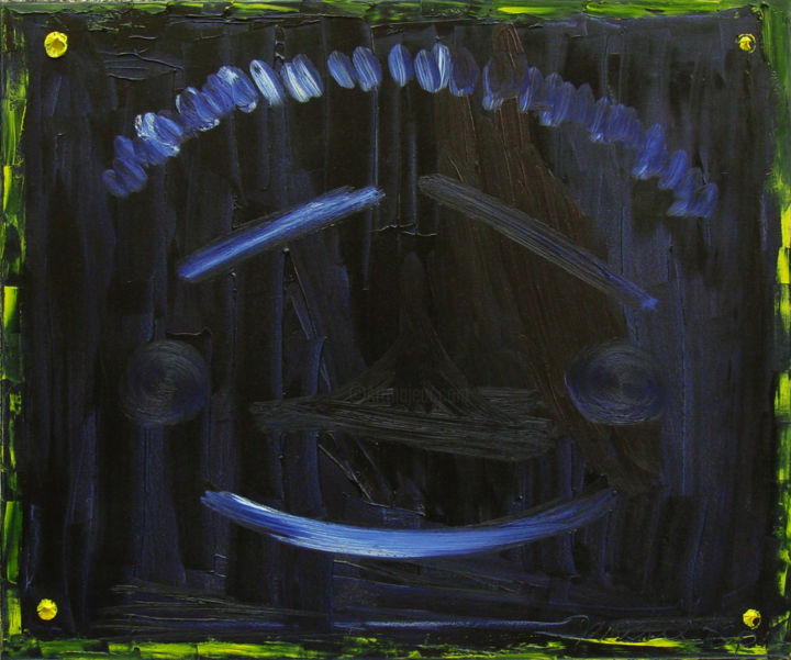 Peinture intitulée "Music Is Playing In…" par Danielle Aspis, Œuvre d'art originale, Huile