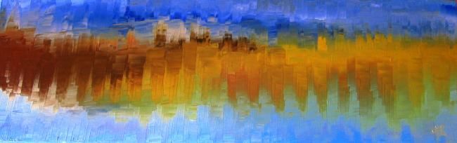 Peinture intitulée "Downtown" par Danielle Gauthier, Œuvre d'art originale,