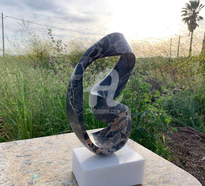 Sculpture titled "Rebirth" by Daniel Leite Mendes, Original Artwork, Stone