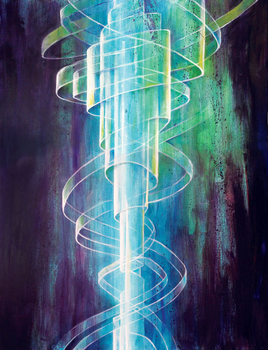 Painting titled "DNA XIX" by Daniel Loveday, Original Artwork, Acrylic