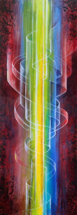 Malarstwo zatytułowany „DNA Illuminated XIV” autorstwa Daniel Loveday, Oryginalna praca, Akryl