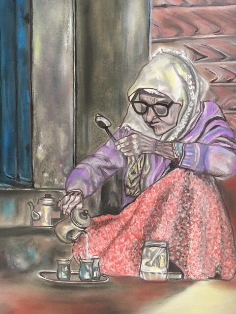 Drawing titled ""L'AIMABLE GRAND-ME…" by Danygil, Original Art, Pencil