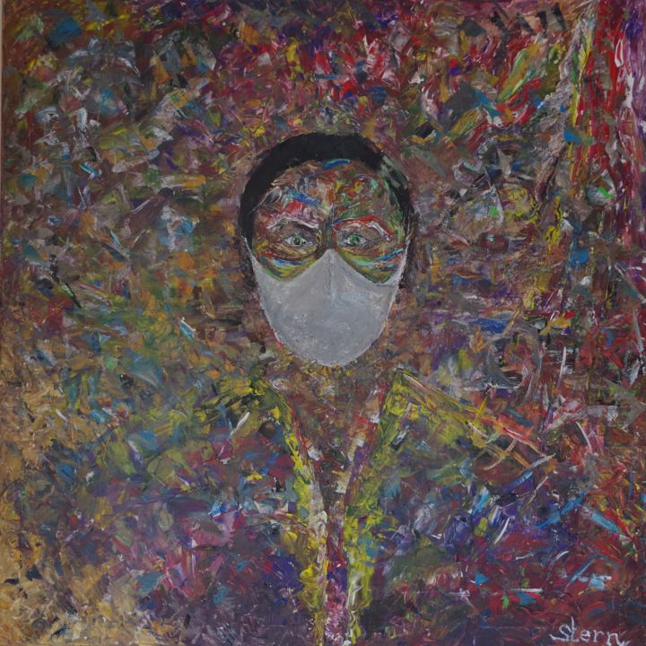 Painting titled "Oxygène" by Daniel Stern, Original Artwork, Acrylic