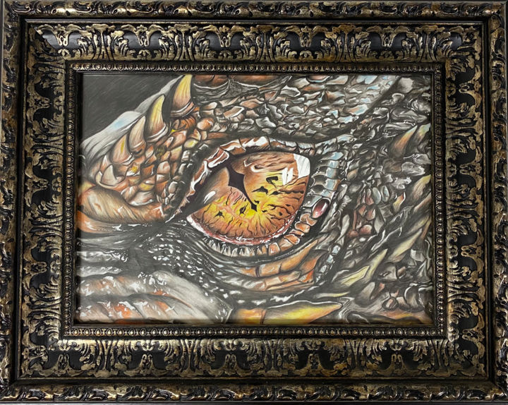 Рисунок под названием "The Holy “Leviathan…" - Holy Art, Подлинное произведение искусства, Карандаш