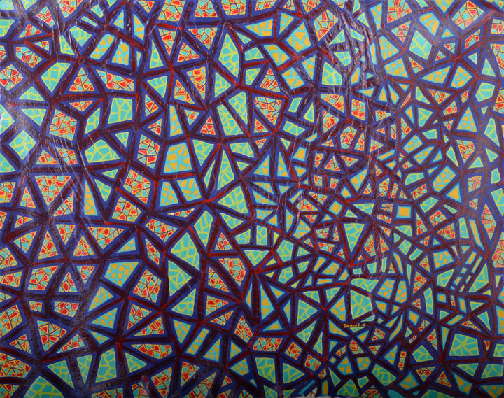 Peinture intitulée "Mosaic 3" par Daniel Tardif, Œuvre d'art originale, Acrylique