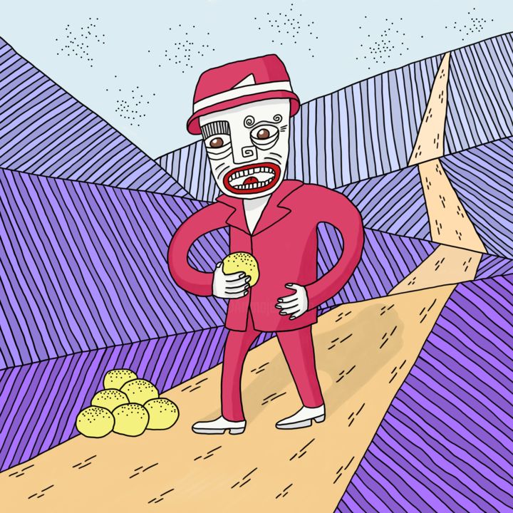 Digitale Künste mit dem Titel "Gold at the side of…" von Daniel Unger, Original-Kunstwerk,