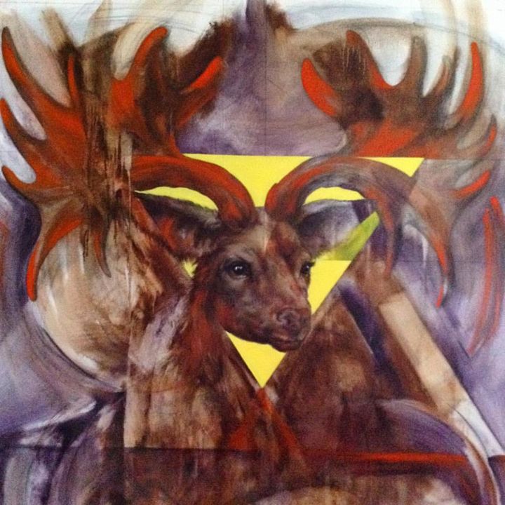 Painting titled "BABYLONE" by Daniel Victor, Original Art,