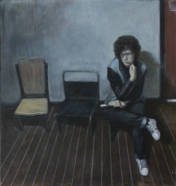 Картина под названием "Может и" - Даниил Васильев, Подлинное произведение искусства, Масло
