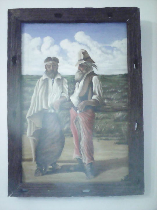 Painting titled "Raizes" by Dani, Original Artwork, Oil
