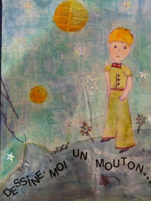 Schilderij getiteld "Dessine-moi un mout…" door D A N ' I M A G ' I N, Origineel Kunstwerk
