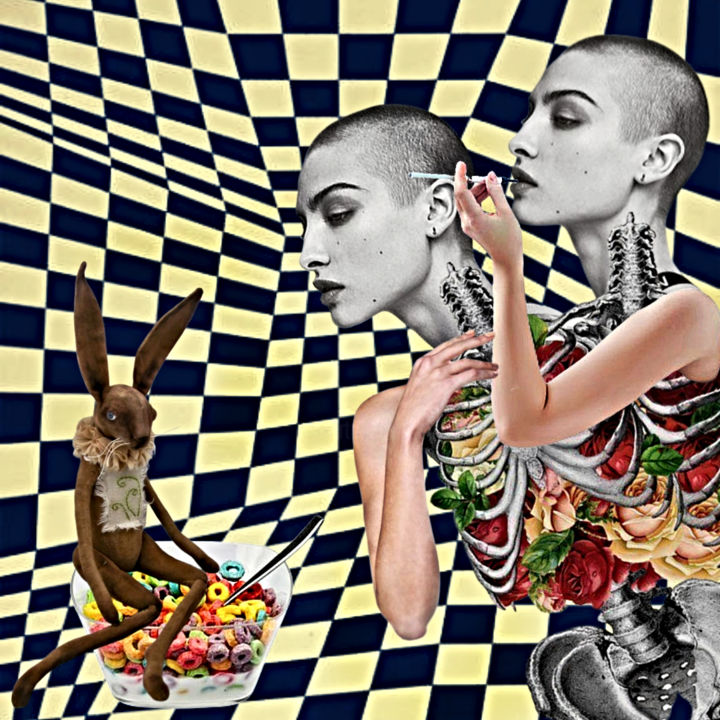 Digitale Kunst mit dem Titel "Twins" von Daniela Spallanzani (#danispallart), Original-Kunstwerk, Fotomontage