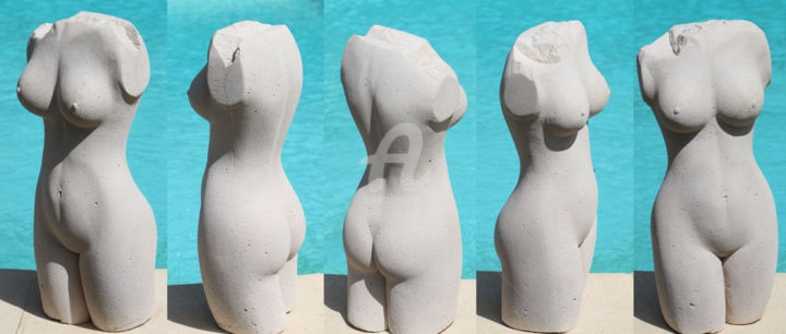 Sculpture intitulée "daniel-lanoux-buste" par Daniel Lanoux, Œuvre d'art originale