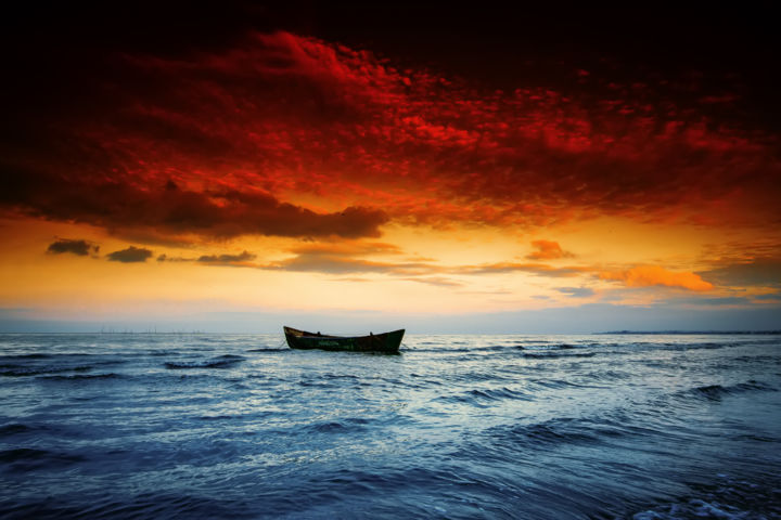 Photography titled "Patriot Sunset (Rom…" by Dan Cristian Mihăilescu, Original Artwork