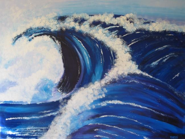 Malerei mit dem Titel "Sea" von Danni, Original-Kunstwerk