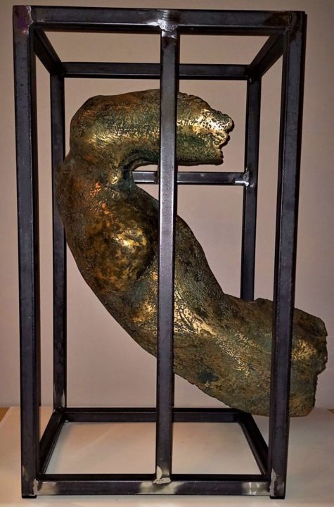 Sculpture intitulée "Body-Copy" par Danny Boterdael, Œuvre d'art originale, Bronze