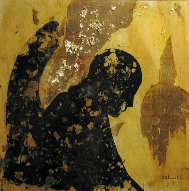 Collages titled "calling" by Danny Hughes, Original Art,