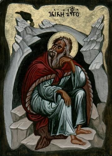 Painting titled "Sf. Ilie" by Dan Pura, Original Artwork