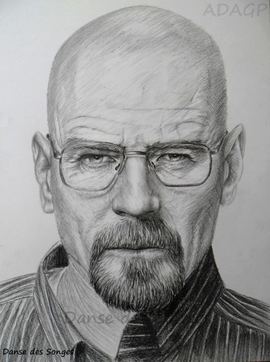 Desenho intitulada "Heisenberg Breaking…" por Danse Des Songes, Obras de arte originais, Outro