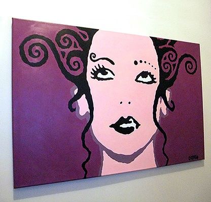 Peinture intitulée "Medusa" par Dantë, Œuvre d'art originale, Huile
