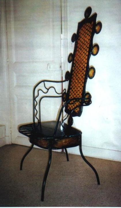 Sculpture titled "fauteuil ruche" by Didier Dantras, Original Artwork