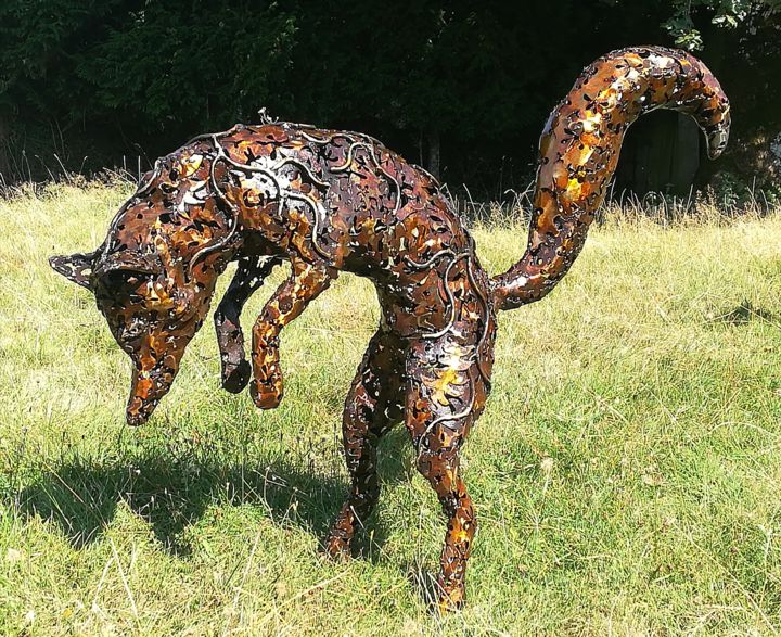 Escultura titulada "renard" por Didier Dantras, Obra de arte original