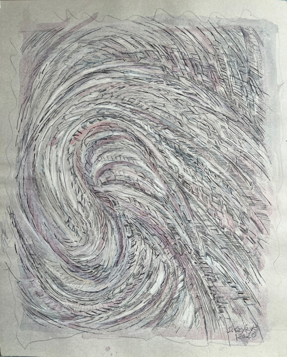 "Szary 1" başlıklı Baskıresim Danuta Elzbieta Czyzyk tarafından, Orijinal sanat, Mürekkep