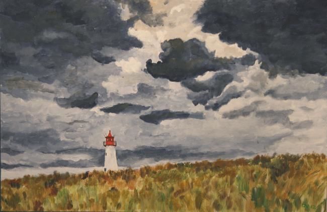 Peinture intitulée "Le phare" par Daniel Voyé, Œuvre d'art originale