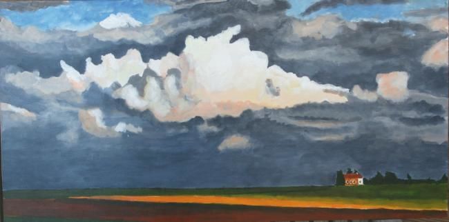 Peinture intitulée "Morne plaine" par Daniel Voyé, Œuvre d'art originale