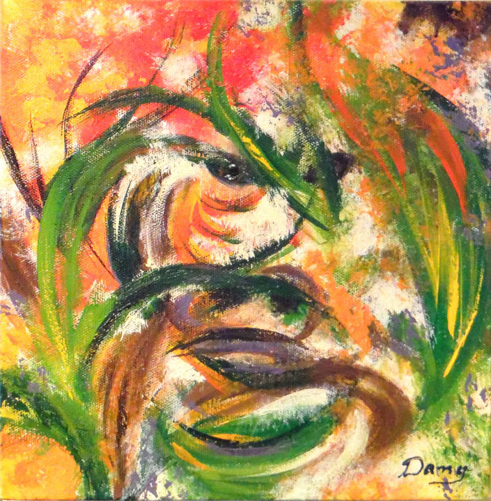 Malerei mit dem Titel "Jungle 1" von Dany, Original-Kunstwerk