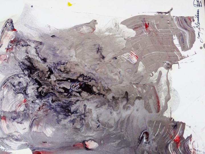 Картина под названием "poisson.jpg encres…" - Dany Blondeau, Подлинное произведение искусства, Другой