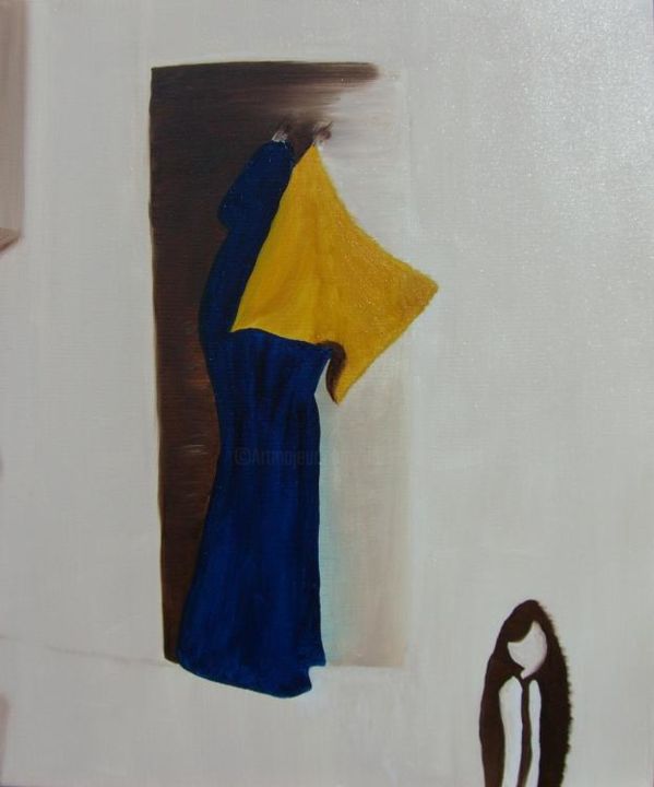 Peinture intitulée "CACHE-CACHE" par Dany Champeme, Œuvre d'art originale, Huile