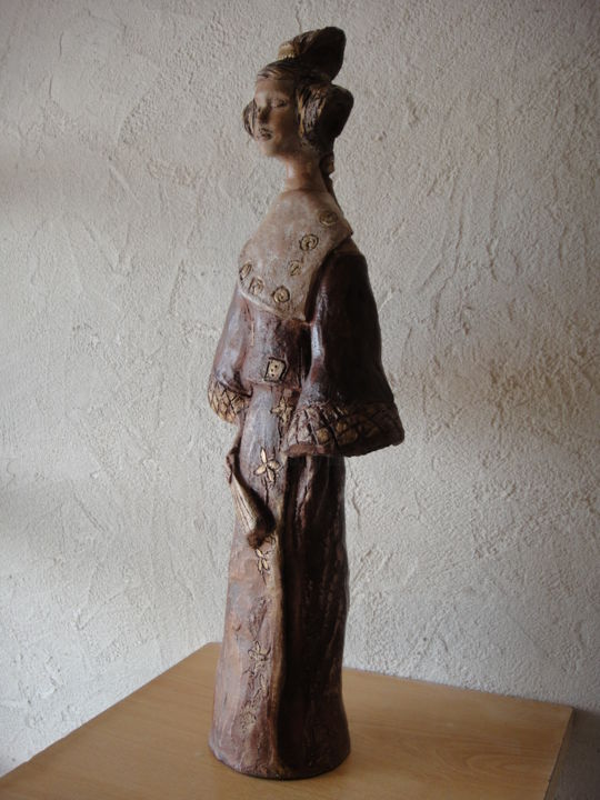 Sculpture titled "Jade 2" by Danielle Benotto, Original Artwork, Terra cotta