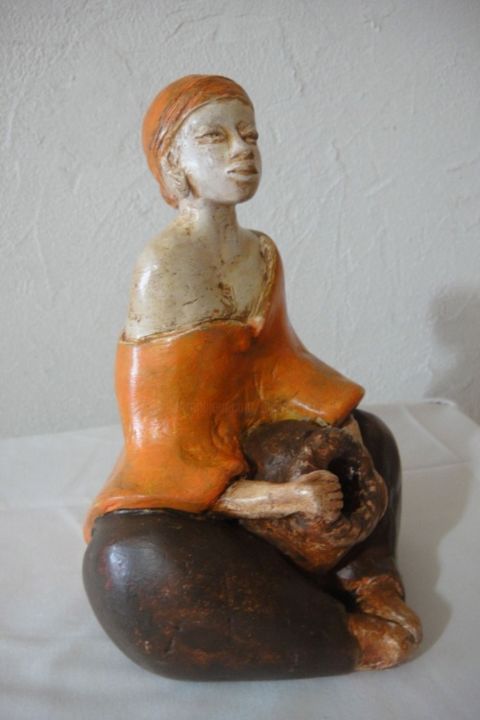 Sculpture titled "Katarina" by Danielle Benotto, Original Artwork, Ceramics