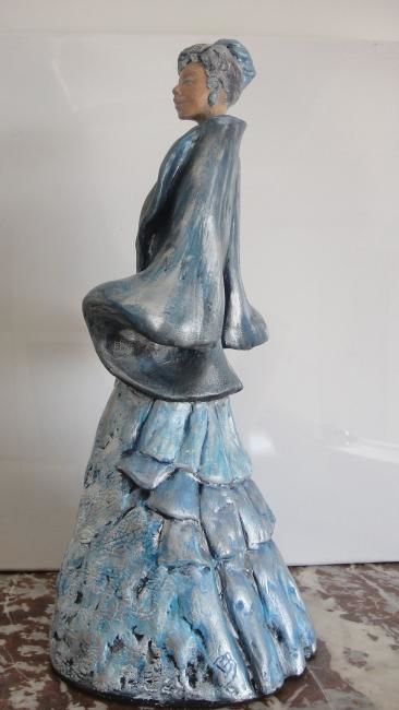 Sculpture titled "Irina" by Danielle Benotto, Original Artwork, Terra cotta