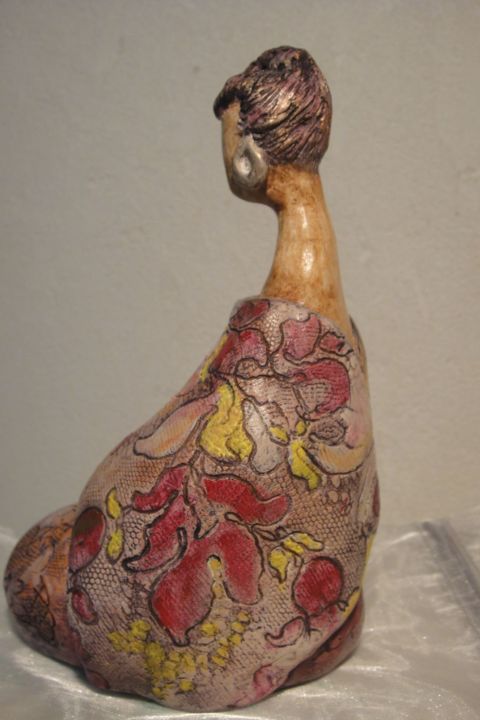 Escultura intitulada "Aude" por Danielle Benotto, Obras de arte originais, Terracota