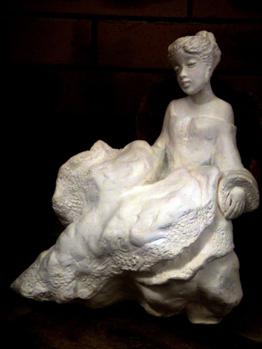 Sculpture titled "Nuage" by Danielle Benotto, Original Artwork, Terra cotta